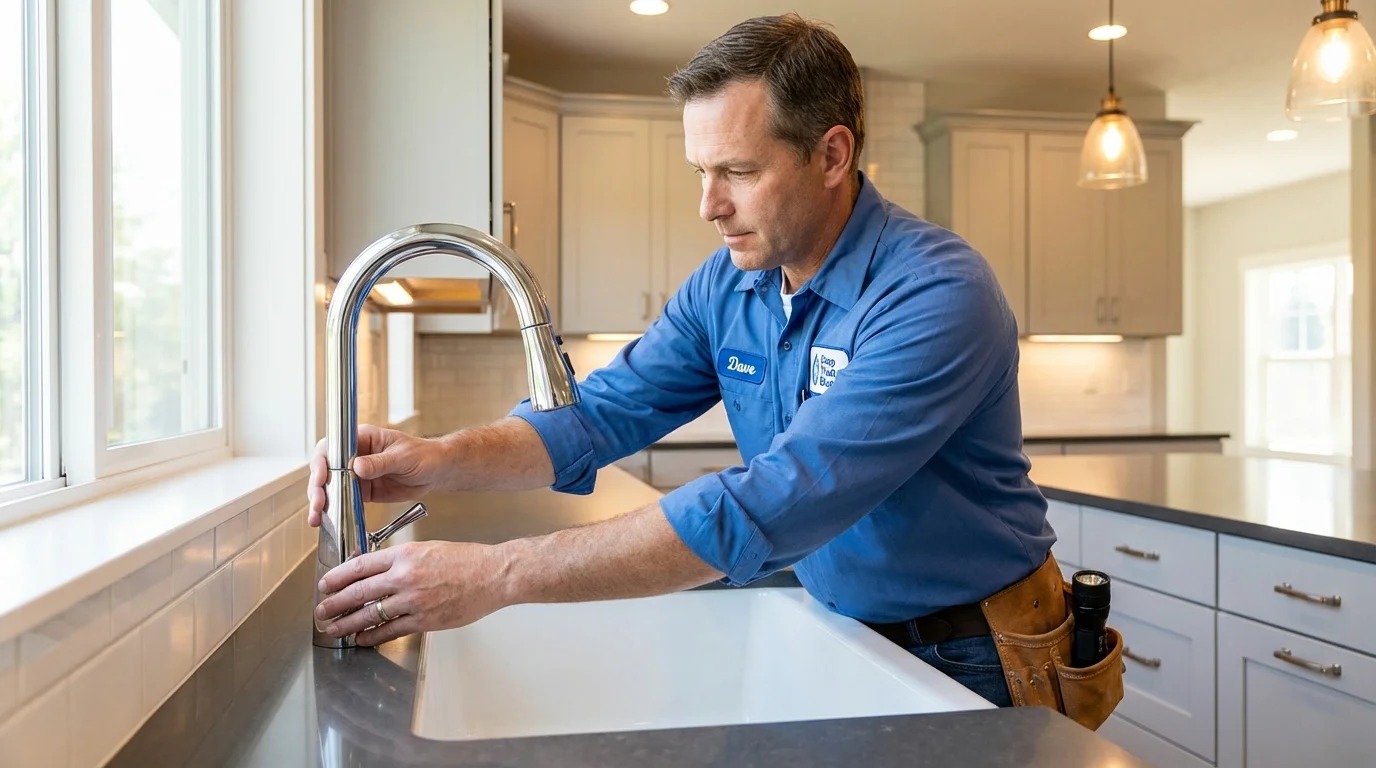 Kitchen faucet installation by Johns Plumbing LLC in Chandler